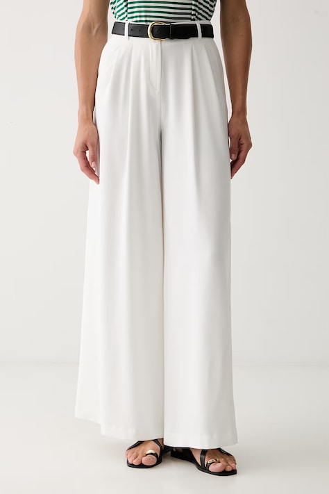 Morgan spodnie damskie POMA.F beżowe high waist POMA.F