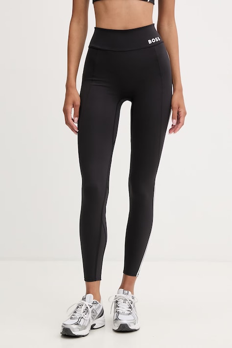 BOSS леггинсы для женщин Ekiden4 чёрные regular waist 50572091
