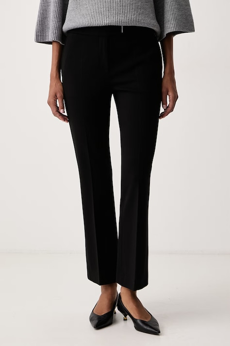 BOSS Костюмні штани жіночі Talia-Crop1 чорні high waist 50563831
