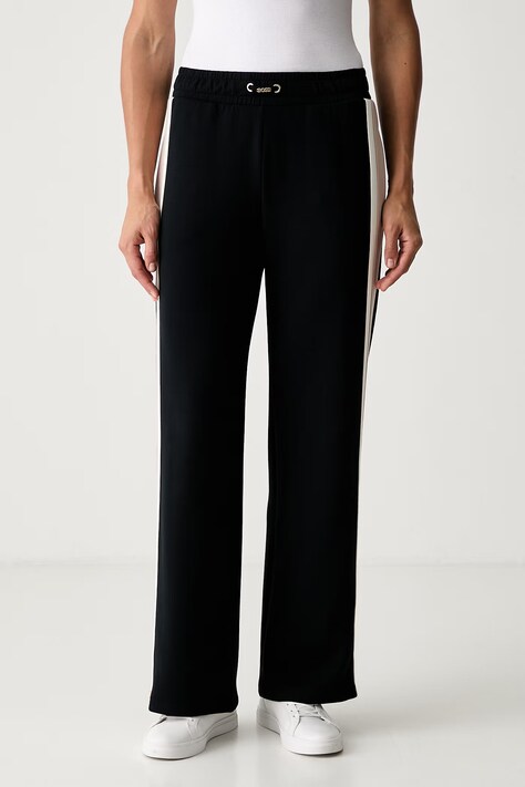 BOSS спортивные штаны для женщин с модалом TONE_Pants чёрные high waist 50566103