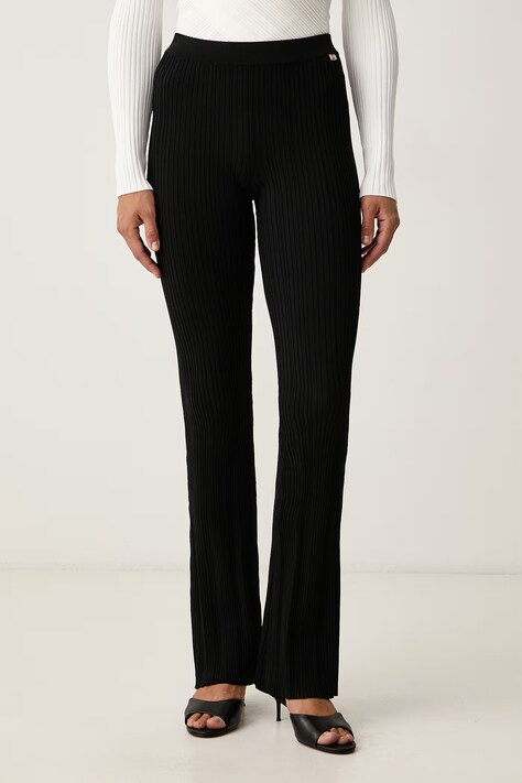 Marciano by Guess Панталон с разкроен крачол дамски с вискоза LIMA черен G6BB16 Z1634