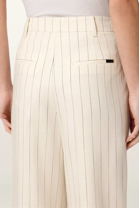 AllSaints штани wide leg жіночі з віскози OLGA — AW26-SPDZZK, білий — фото 7