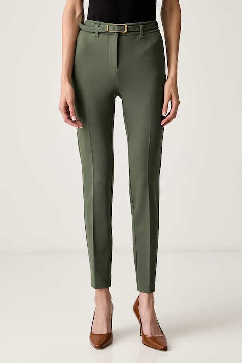 Marciano by Guess nohavice dámske s viskózou JOLIE zelené high waist G6YB23 K4553