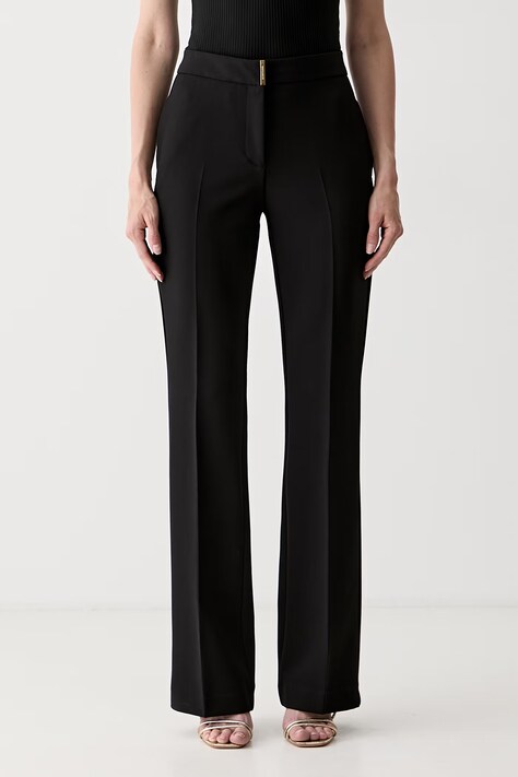 Marciano by Guess hlače od odijela za žene JASMINE crne srednje visoki struk G6YB05 W3120