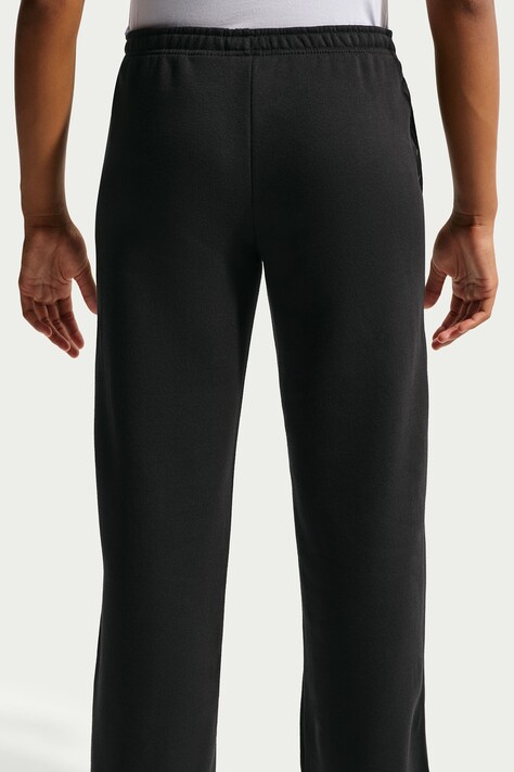 Nike Spodnie dresowe dziecięce z bawełną Nike Studio Fleece czarne regular waist IM4983