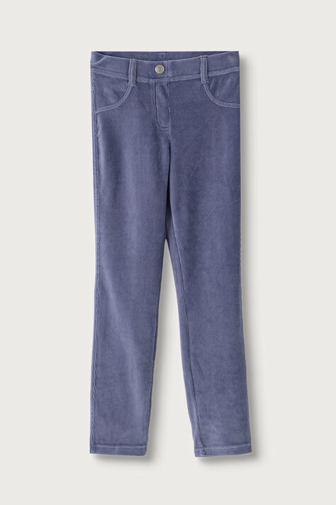 United Colors of Benetton Spodnie dziecięce sztruksowe fioletowe regular waist 4DZBCE00R