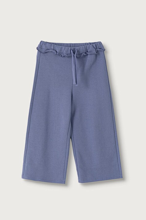 United Colors of Benetton Spodnie dresowe dziecięce bawełniane fioletowe regular waist 3J70GF05N