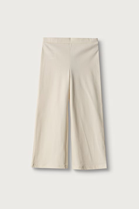 United Colors of Benetton Spodnie dziecięce z bawełną beżowe regular waist 46D6GF034