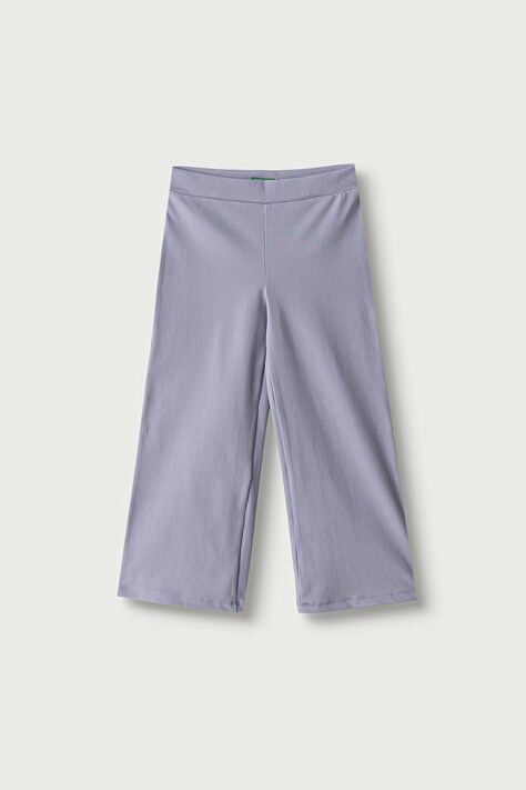 United Colors of Benetton Spodnie dziecięce z bawełną fioletowe regular waist 46D6GF034