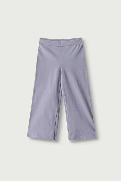 United Colors of Benetton Spodnie dziecięce z bawełną fioletowe regular waist 46D6GF034