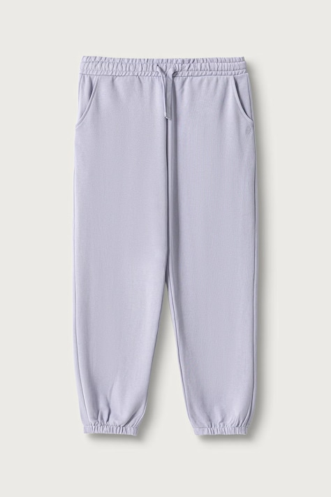 United Colors of Benetton Spodnie dresowe dziecięce bawełniane fioletowe regular waist 3J68CF075
