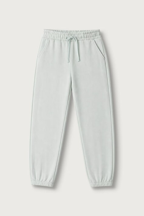 United Colors of Benetton Spodnie dresowe dziecięce bawełniane zielone regular waist 3J68CF075