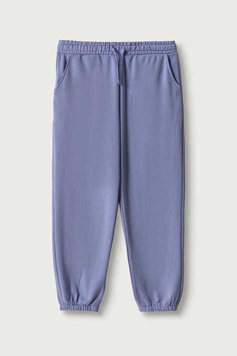 United Colors of Benetton Spodnie dresowe dziecięce bawełniane fioletowe regular waist 3J68CF075