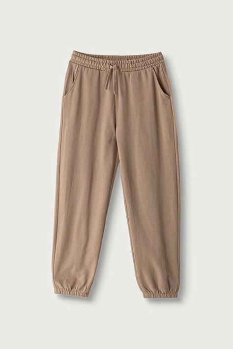 United Colors of Benetton Teplákové nohavice detské bavlnené hnedé regular waist 3J68CF075