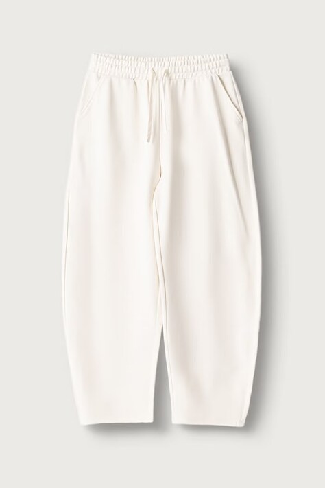 United Colors of Benetton Spodnie dresowe dziecięce bawełniane beżowe high waist 38O3CF076
