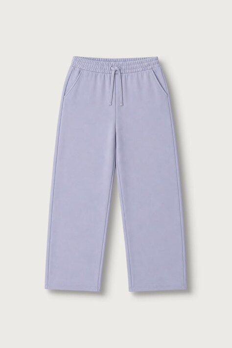 United Colors of Benetton Spodnie dresowe dziecięce bawełniane fioletowe high waist 38O3CF076