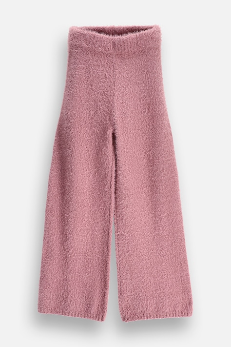 Coccodrillo Spodnie dresowe dziecięce różowe high waist WINTER COSY GRIL JUNIOR