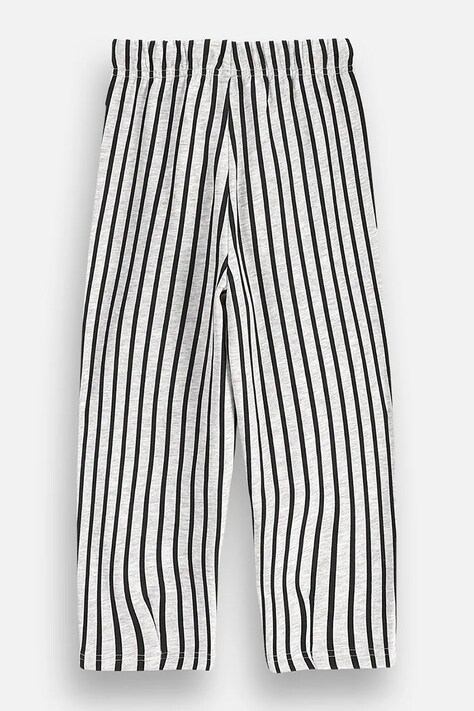 Coccodrillo Spodnie dresowe dziecięce z bawełną czarne high waist SUPER FUN GIRL KIDS
