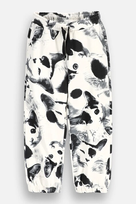 Coccodrillo tepláky dětské s bavlnou bílé regular waist TWILIGHT GIRL JUNIOR
