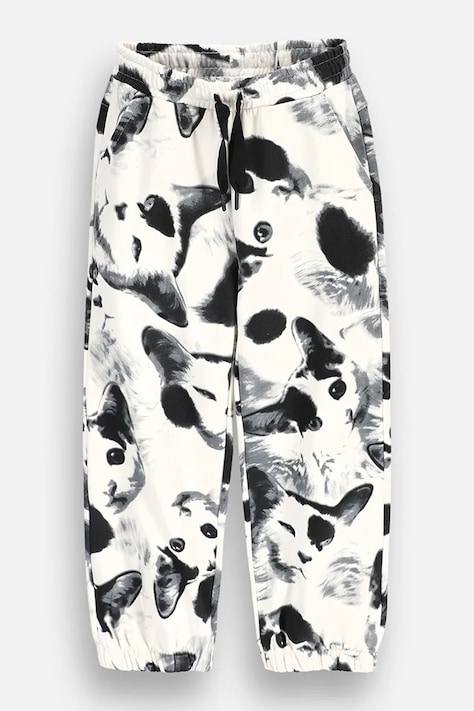 Coccodrillo tepláky dětské s bavlnou bílé regular waist TWILIGHT GIRL JUNIOR