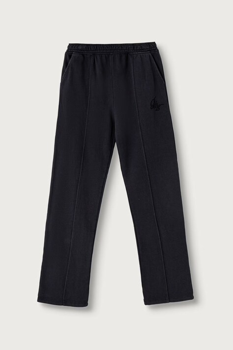 Guess Pantaloni de trening pentru copii din bumbac negri high waist J6BB05 K5878