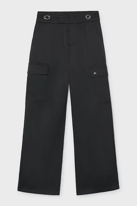 Mayoral Nohavice detské čierne high waist 7504