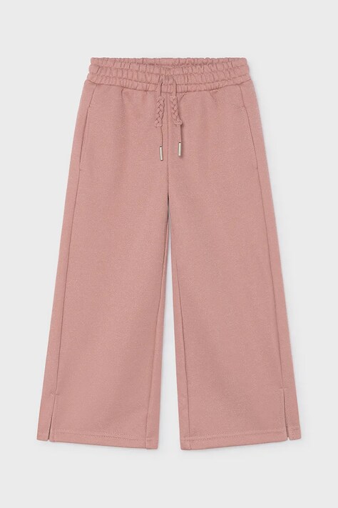 Mayoral nohavice wide leg detské ružové high waist 4518