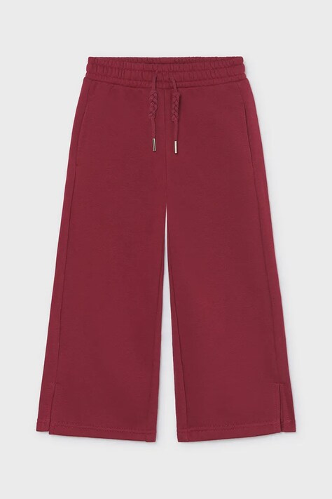 Mayoral nohavice wide leg detské červené high waist 4518