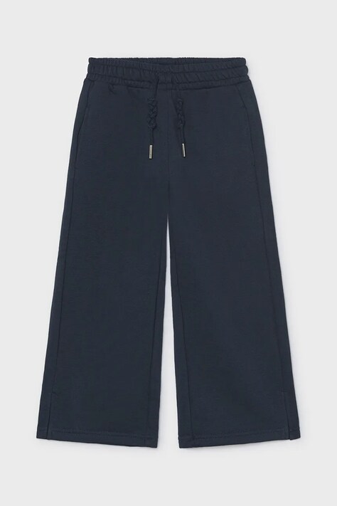 Mayoral nohavice wide leg detské tmavomodré high waist 4518