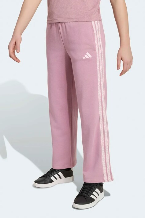 adidas Παντελόνι επίσημο παιδικό με βαμβάκι μωβ κανονική KC7197
