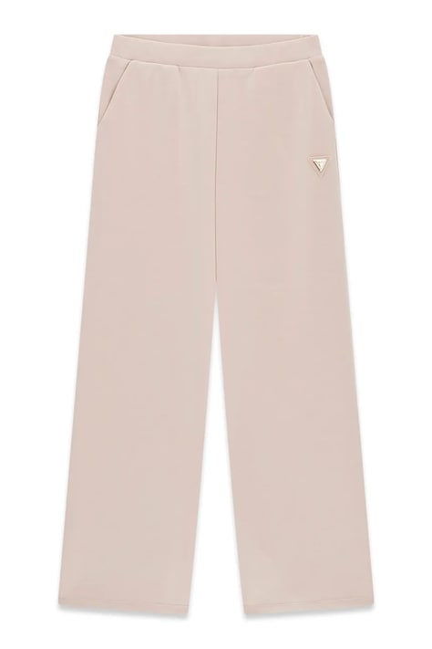 Guess spodnie dresowe dziecięce różowe regular waist J6YB21 K5196