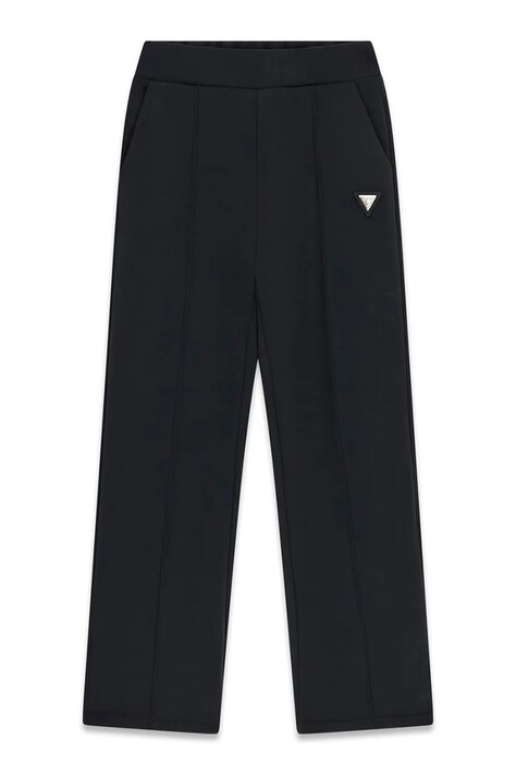 Guess spodnie dresowe dziecięce czarne high waist J6YB20 K5194