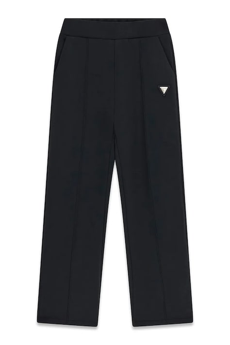 Guess spodnie dresowe dziecięce czarne high waist J6YB20 K5194
