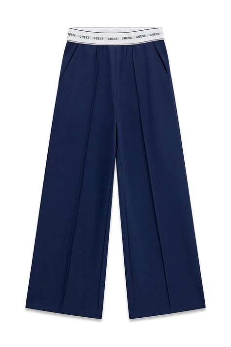 Guess spodnie dresowe dziecięce granatowe regular waist J6YB14 K3934