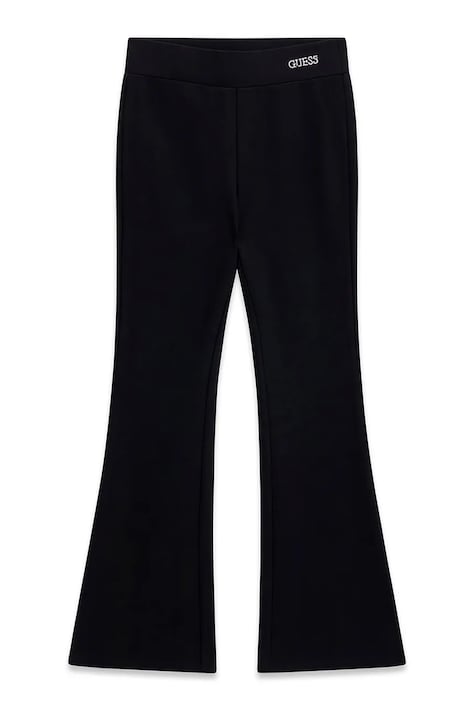 Guess kalhoty flare dětské s viskózou černé high waist J6YB09 K3929