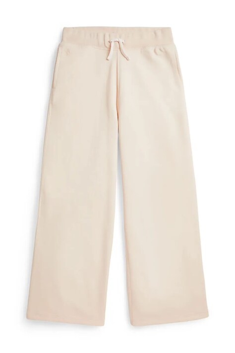 Polo Ralph Lauren spodnie dresowe dziecięce z bawełną beżowe regular waist 313957843505