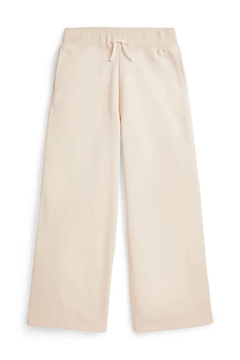 Polo Ralph Lauren spodnie dresowe dziecięce z bawełną beżowe regular waist 313957843505