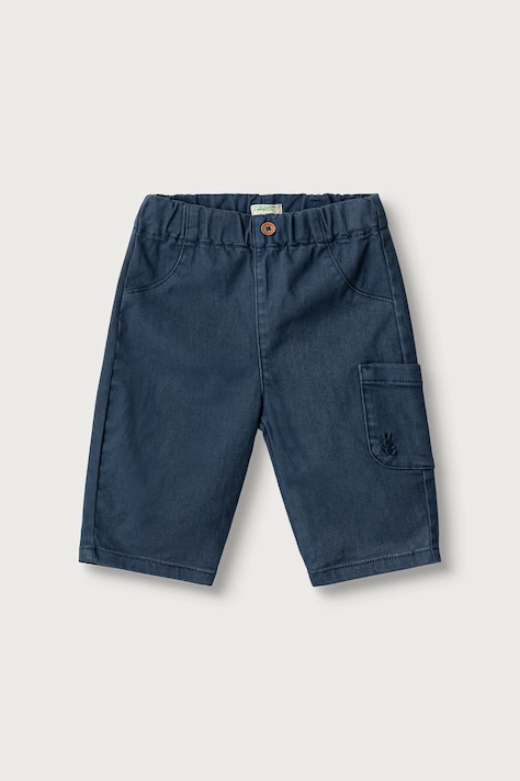 United Colors of Benetton Pentru bebeluși din bumbac cu elastan bleumarin regular waist 46ZDAF01Z
