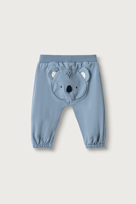 United Colors of Benetton Pantaloni da tuta per neonati con cotone blu 3YWVAF02P