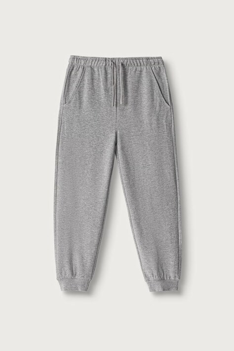 United Colors of Benetton Pantaloni da tuta per bambini in cotone grigi regular waist 3J68CF077