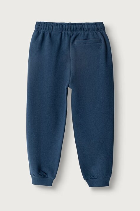 United Colors of Benetton Spodnie dresowe dziecięce bawełniane granatowe regular waist 3J68CF077