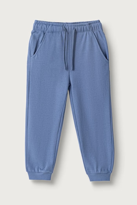United Colors of Benetton Spodnie dresowe dziecięce bawełniane niebieskie 3J68CF077