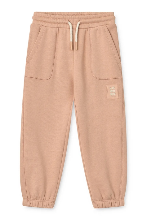 Liewood Teplákové nohavice detské bavlnené Carey Sweatpants ružové regular waist LW20779