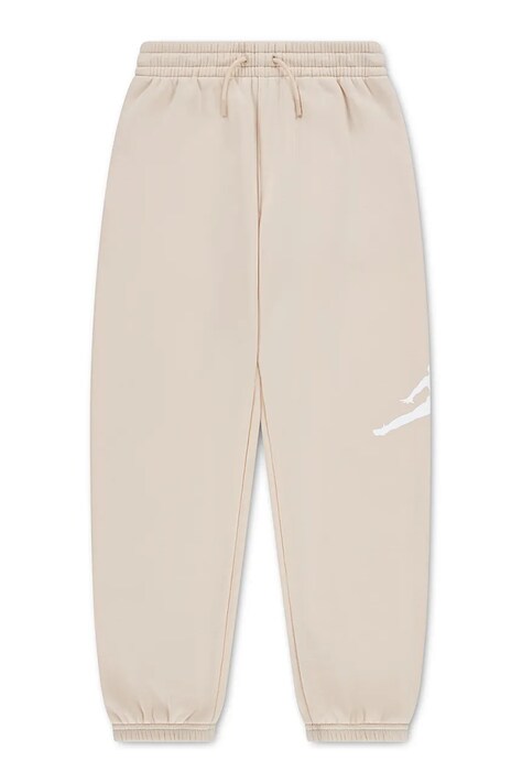 Jordan Spodnie dresowe dziecięce z bawełną beżowe regular waist 95G245