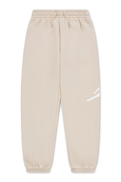 Jordan Spodnie dresowe dziecięce z bawełną beżowe regular waist 95G245