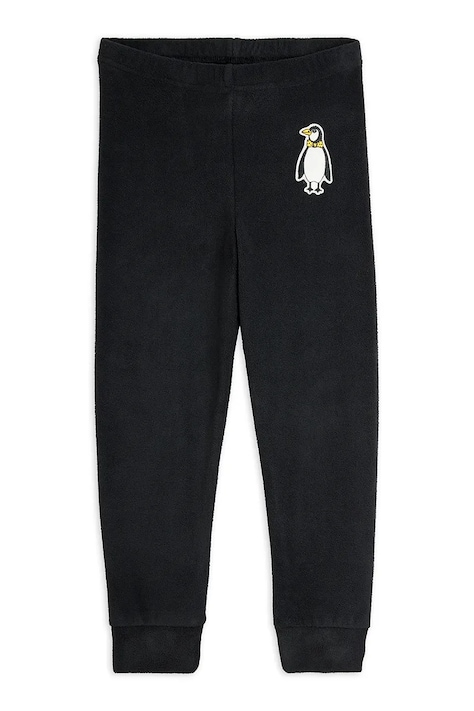 Mini Rodini Spodnie dresowe dziecięce Penguin czarne 11000363