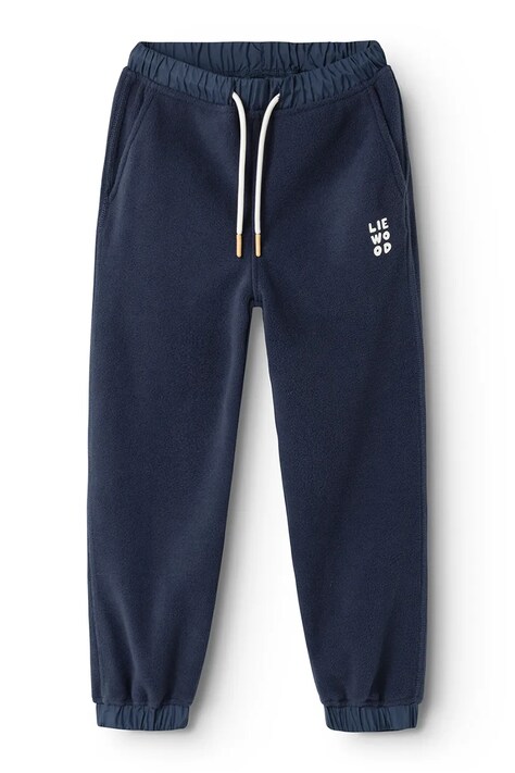 Liewood Παντελόνι επίσημο παιδικό Wendy Fleece Pants σκούρο μπλε κανονική LW20905