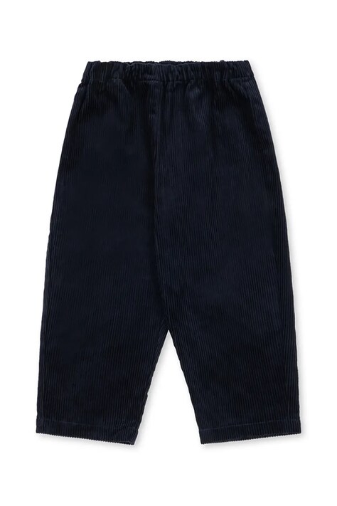 Konges Sløjd Spodnie dziecięce sztruksowe SULLY PANTS GOTS granatowe regular waist KS106271