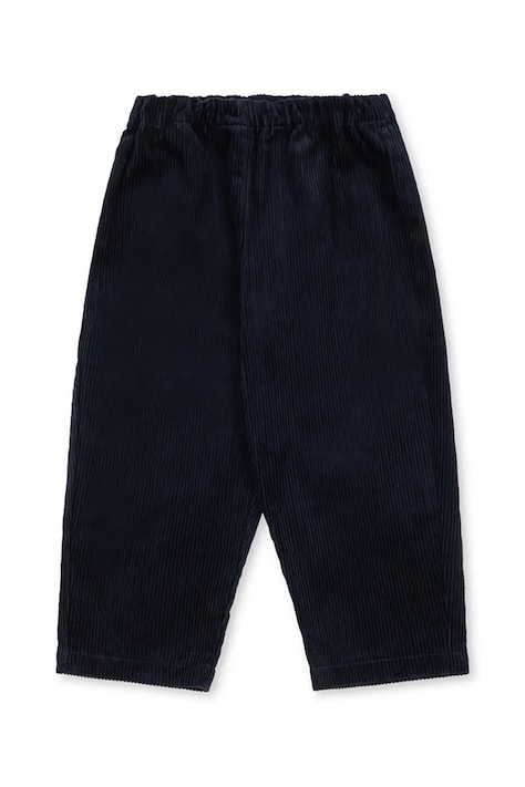 Konges Sløjd Spodnie dziecięce sztruksowe SULLY PANTS GOTS granatowe regular waist KS106271