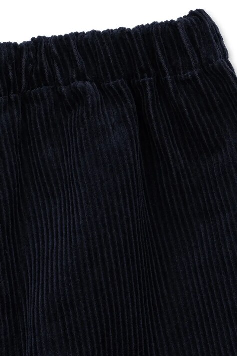 Konges Sløjd Spodnie dziecięce sztruksowe SULLY PANTS GOTS granatowe regular waist KS106271